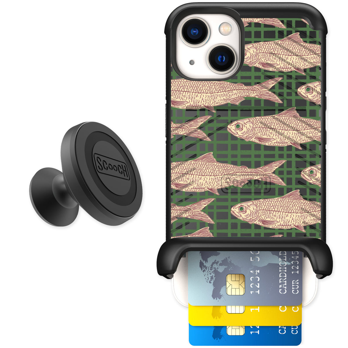 Scooch Wingmate Fresh Catch for iPhone 13 — Starter Bundle