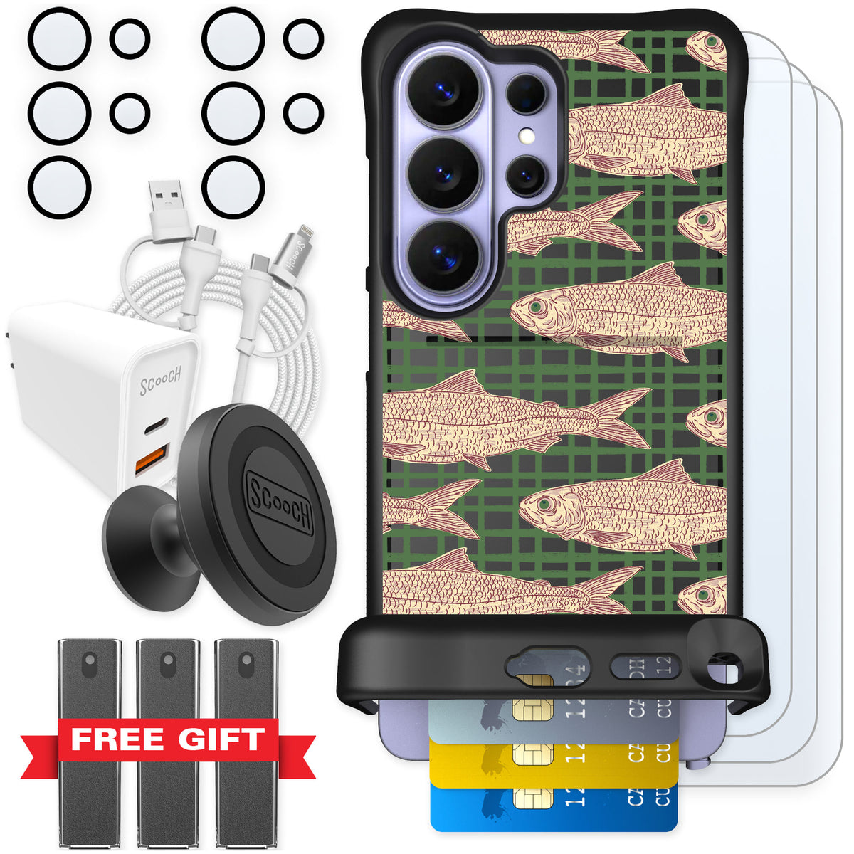Scooch Wingmate Fresh Catch for Galaxy S26 Ultra — Ultimate Bundle