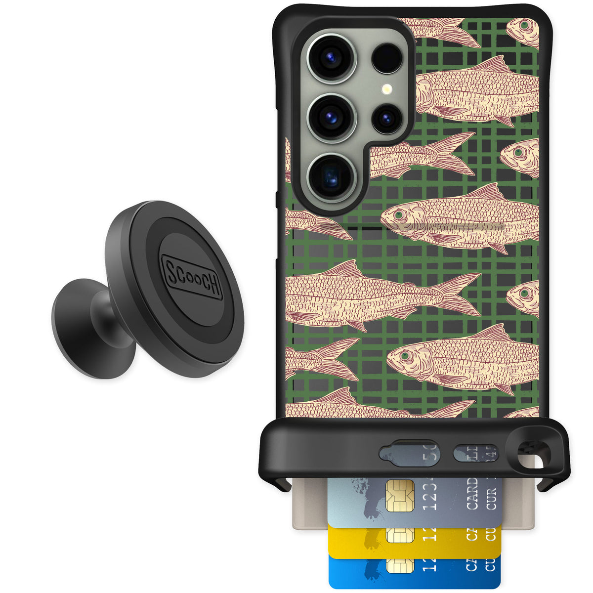 Scooch Wingmate Fresh Catch for Galaxy S24 Ultra — Starter Bundle