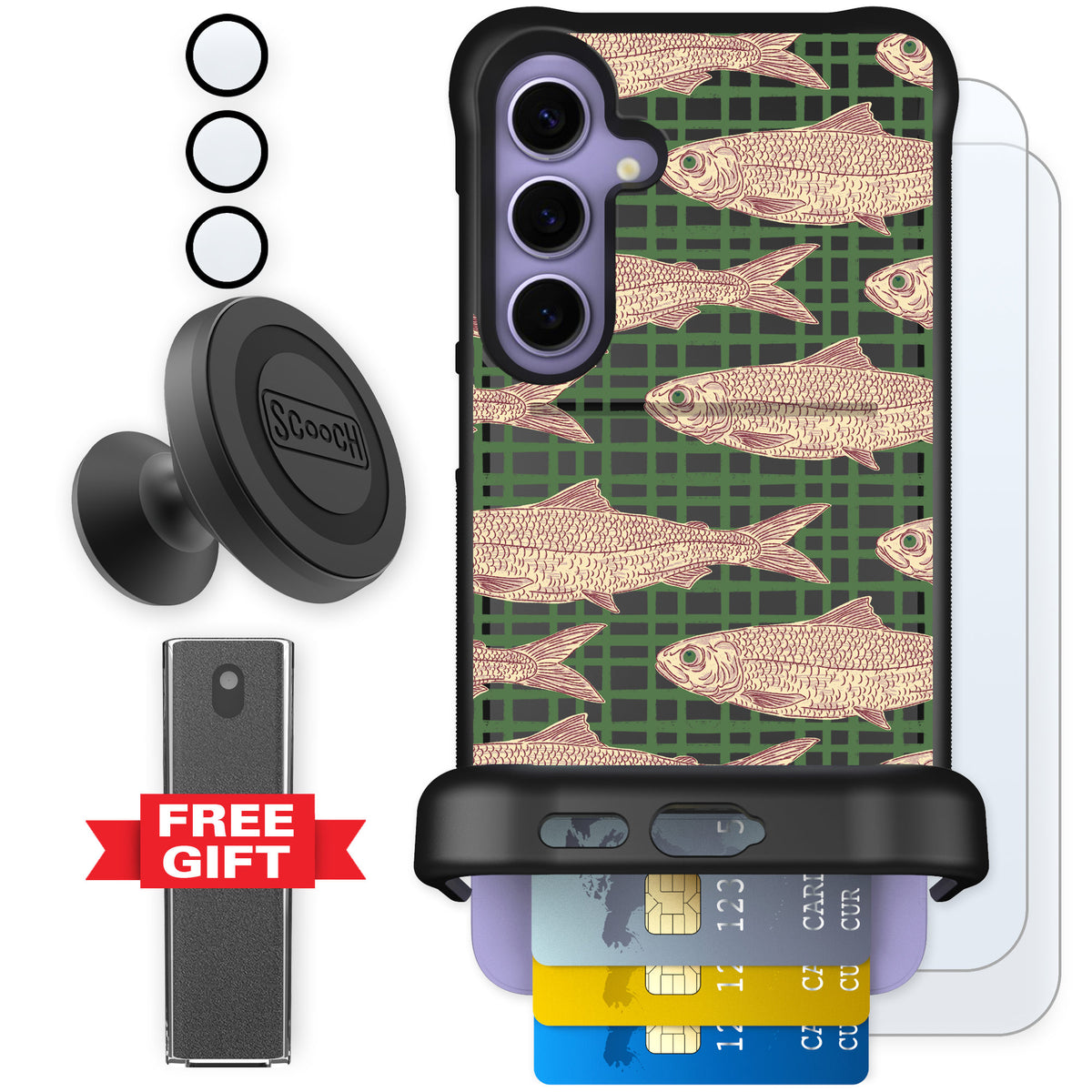 Scooch Wingmate Fresh Catch for Galaxy S24+ — Defender Bundle
