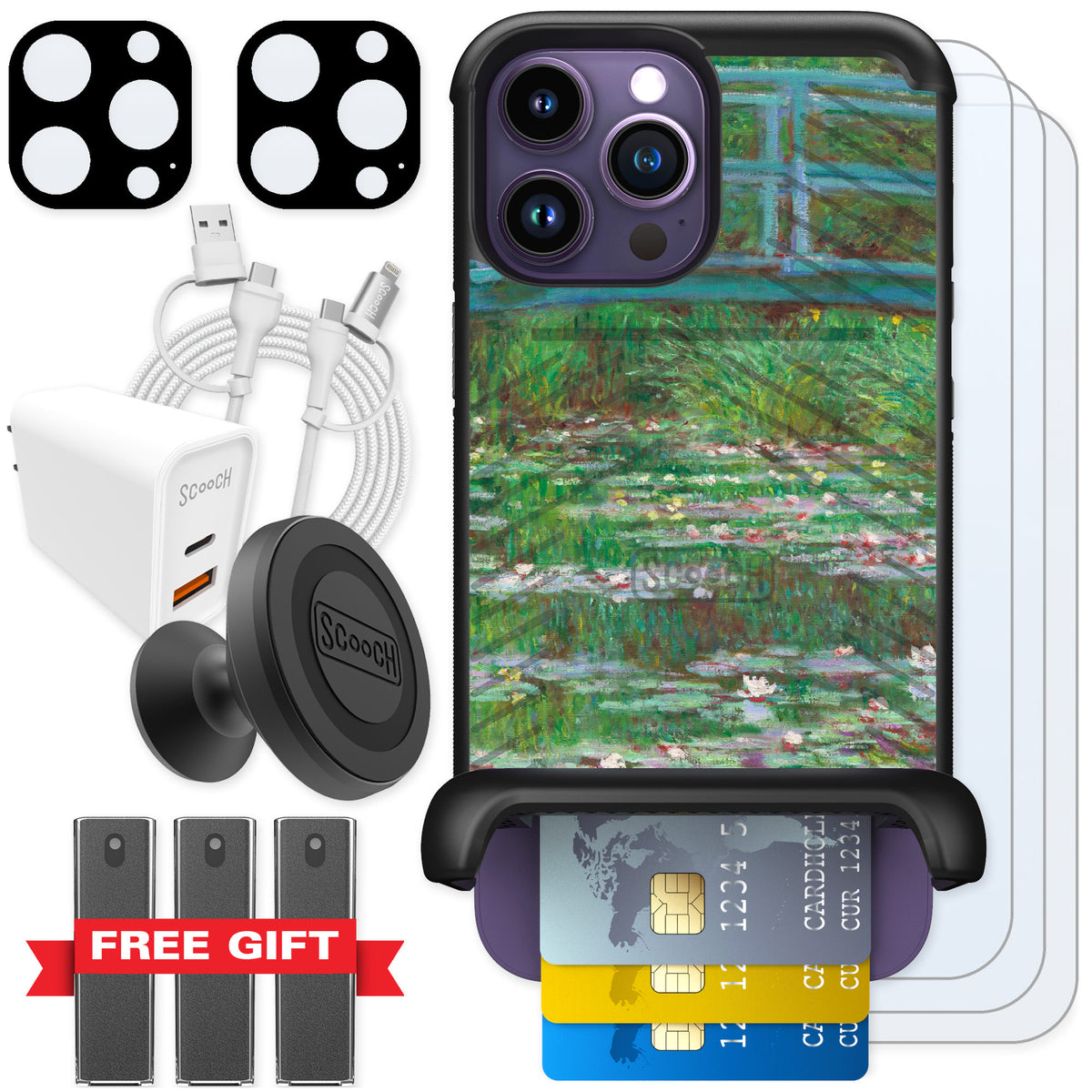 Scooch Wingmate Japanese Footbridge for iPhone 14 Pro Max — Ultimate Bundle