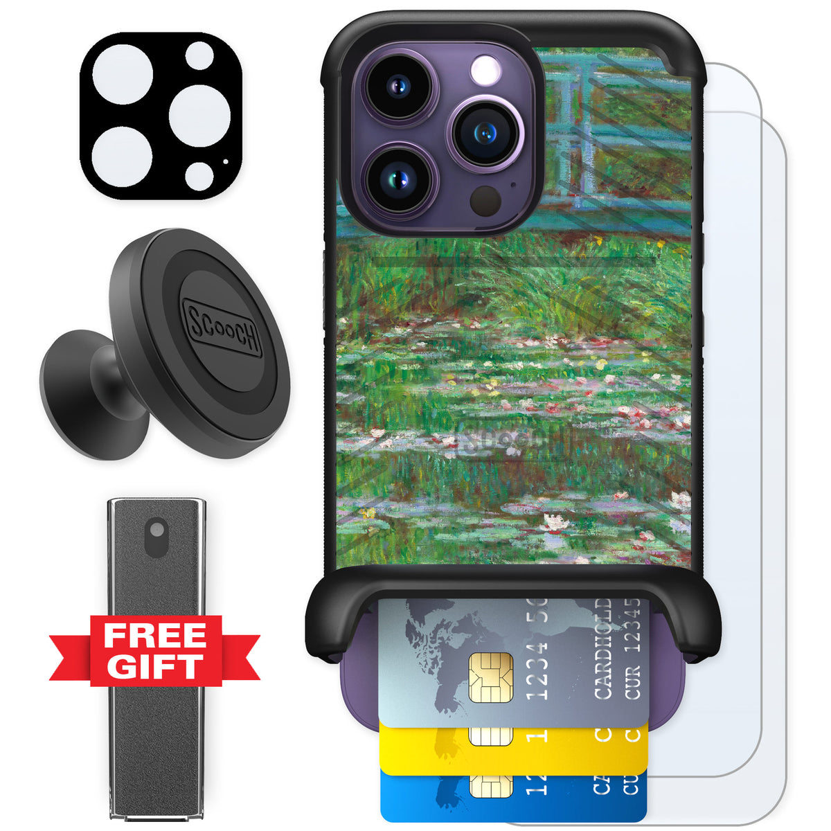 Scooch Wingmate Japanese Footbridge for iPhone 14 Pro — Defender Bundle
