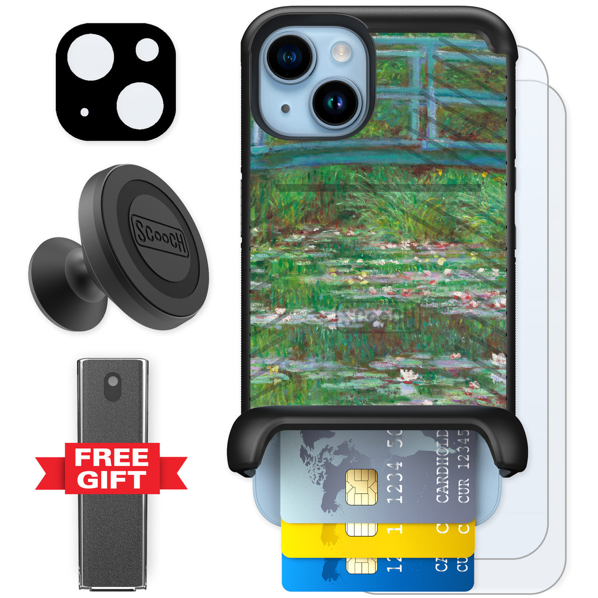 Scooch Wingmate Japanese Footbridge for iPhone 14 — Defender Bundle