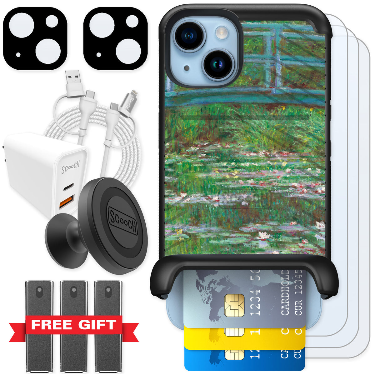 Scooch Wingmate Japanese Footbridge for iPhone 14 — Ultimate Bundle