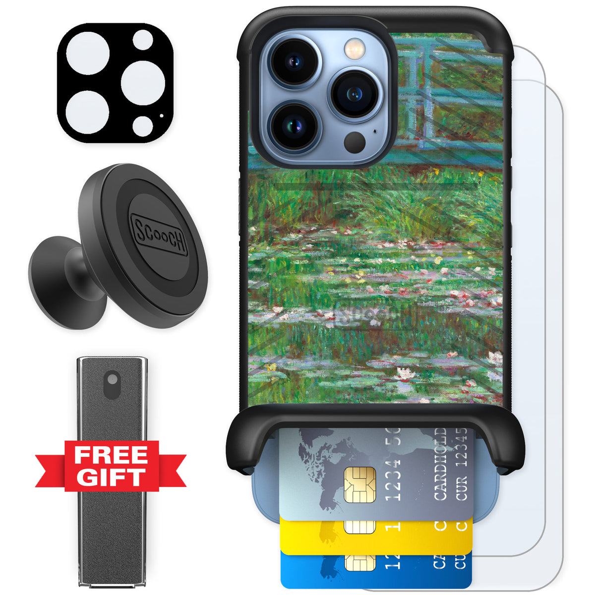 Scooch Wingmate Japanese Footbridge for iPhone 13 Pro — Defender Bundle