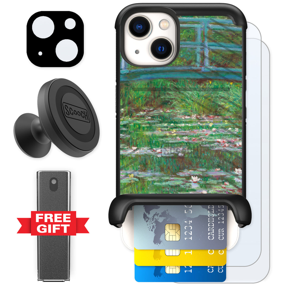 Scooch Wingmate Japanese Footbridge for iPhone 13 — Defender Bundle