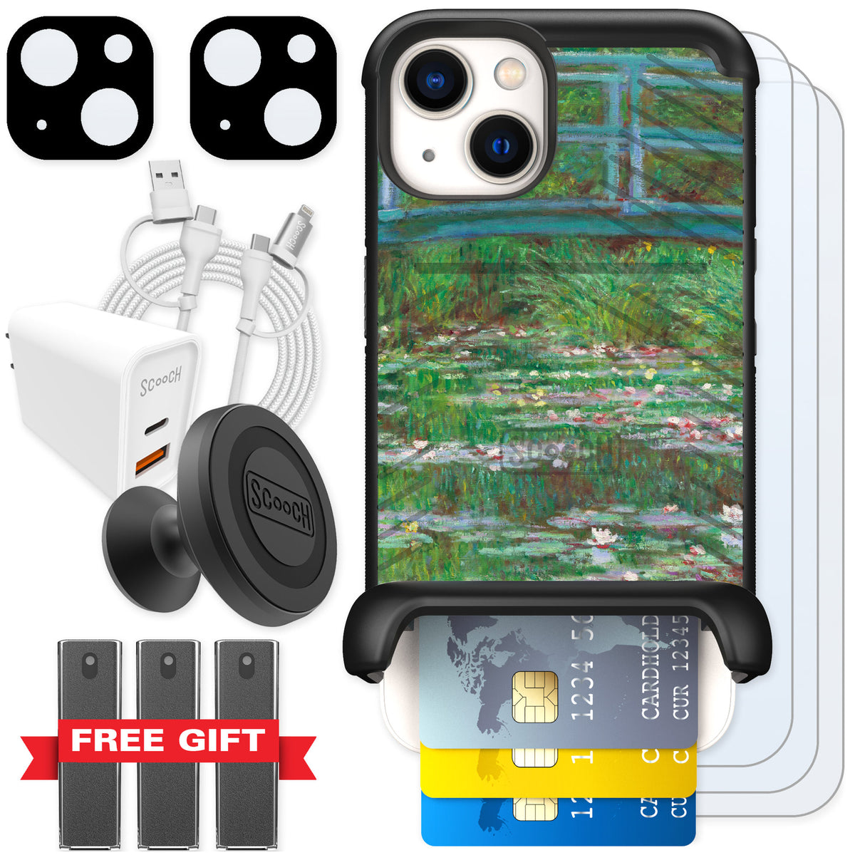 Scooch Wingmate Japanese Footbridge for iPhone 13 — Ultimate Bundle