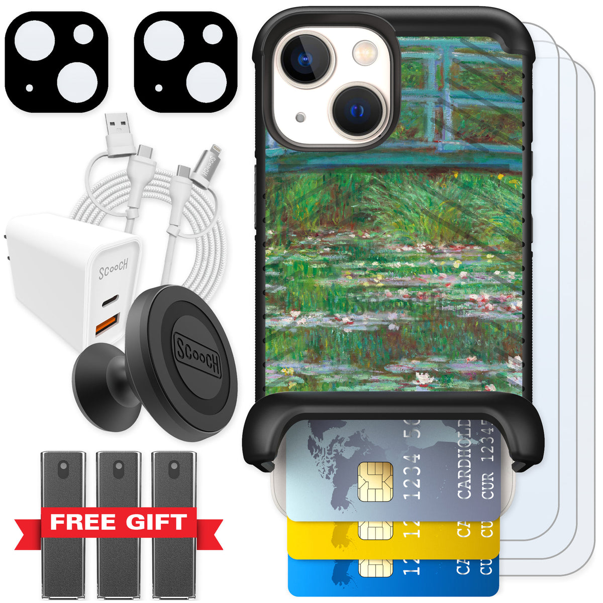 Scooch Wingmate Japanese Footbridge for iPhone 13 mini — Ultimate Bundle