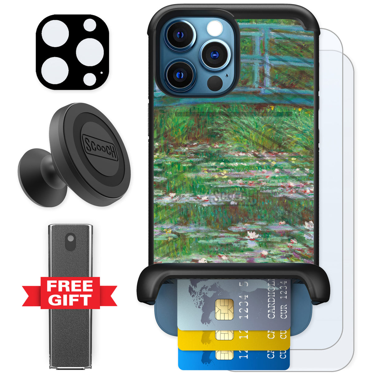 Scooch Wingmate Japanese Footbridge for iPhone 12 Pro — Defender Bundle