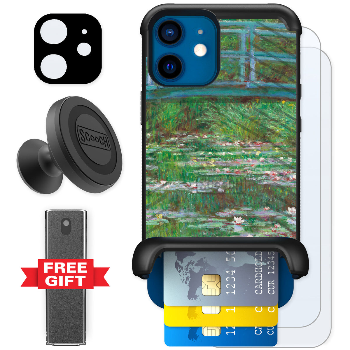 Scooch Wingmate Japanese Footbridge for iPhone 12 — Defender Bundle