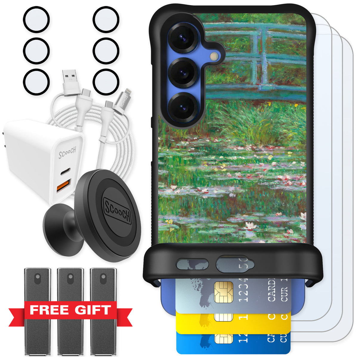 Scooch Wingmate Japanese Footbridge for Galaxy S25 — Ultimate Bundle