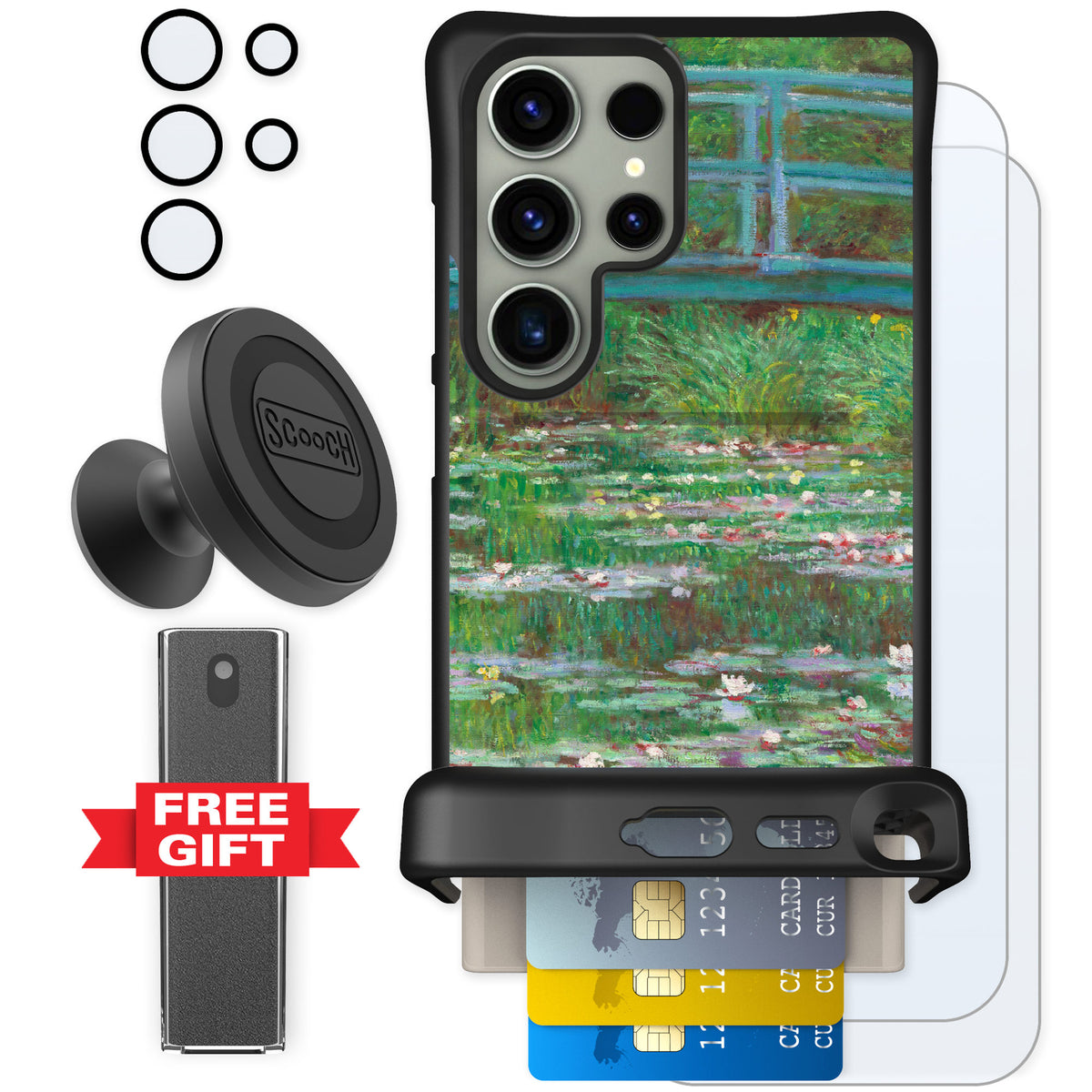 Scooch Wingmate Japanese Footbridge for Galaxy S24 Ultra — Defender Bundle