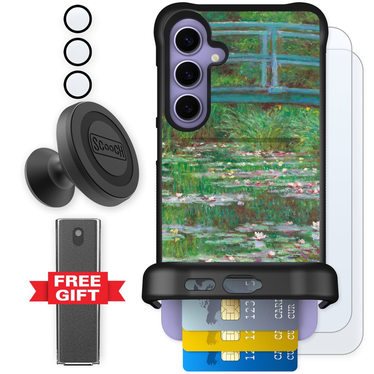 Scooch Wingmate Japanese Footbridge for Galaxy S24+ — Defender Bundle