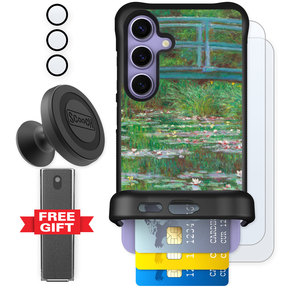 Scooch Wingmate Japanese Footbridge for Galaxy S24 — Defender Bundle
