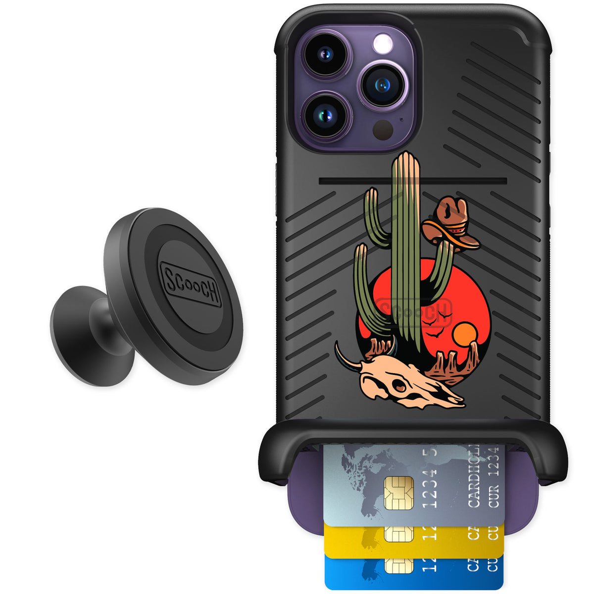 Scooch Wingmate Cactus Flash for iPhone 14 Pro Max — Starter Bundle