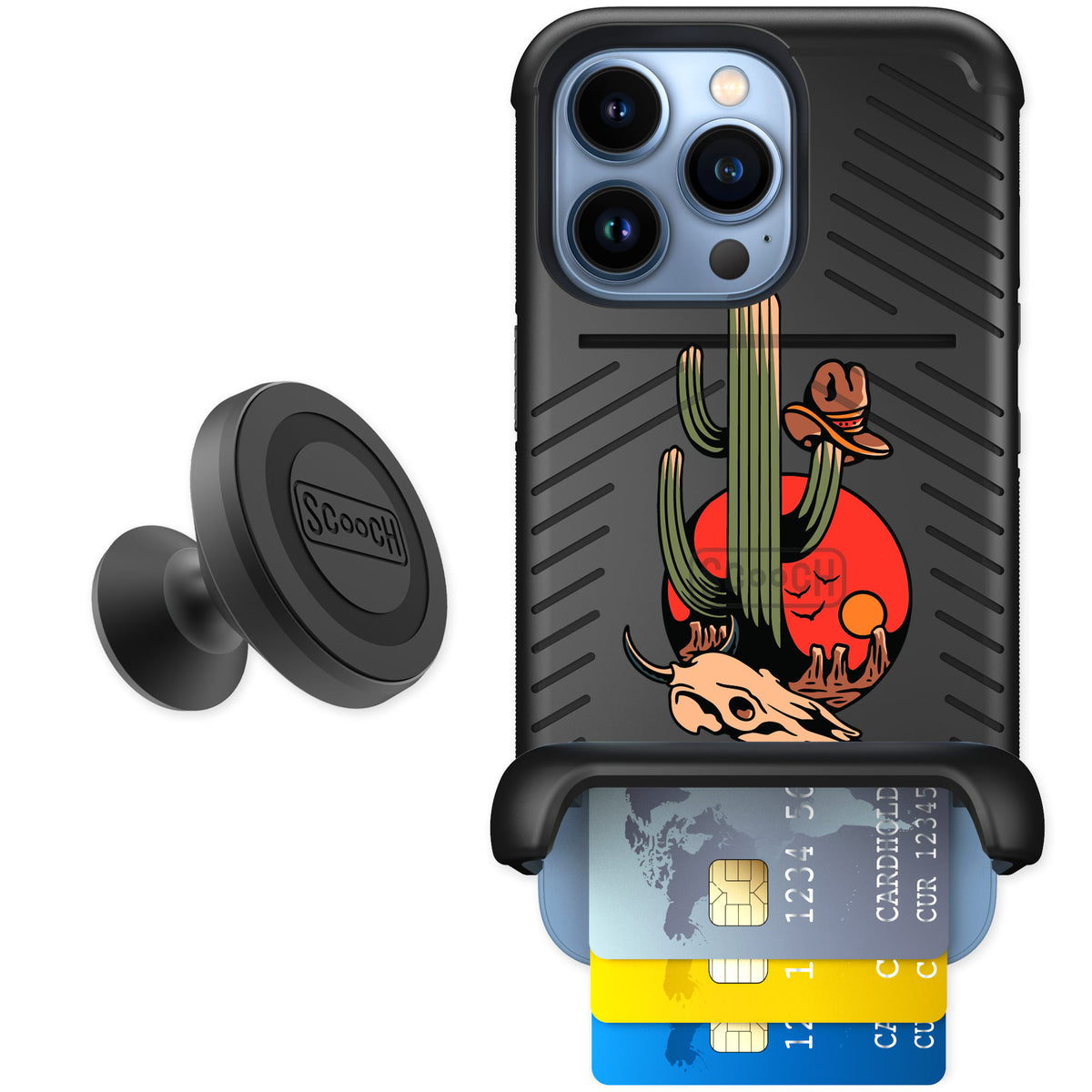 Scooch Wingmate Cactus Flash for iPhone 13 Pro — Starter Bundle