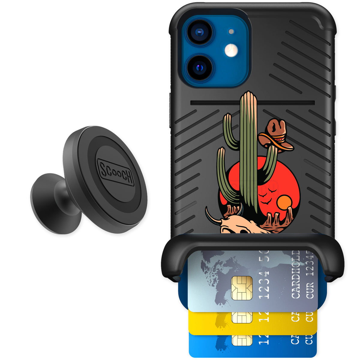 Scooch Wingmate Cactus Flash for iPhone 12 mini — Starter Bundle