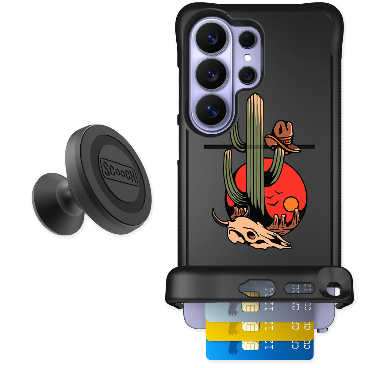 Scooch Wingmate Cactus Flash for Galaxy S26 Ultra — Starter Bundle