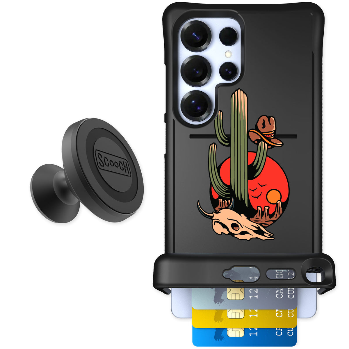 Scooch Wingmate Cactus Flash for Galaxy S25 Ultra — Starter Bundle