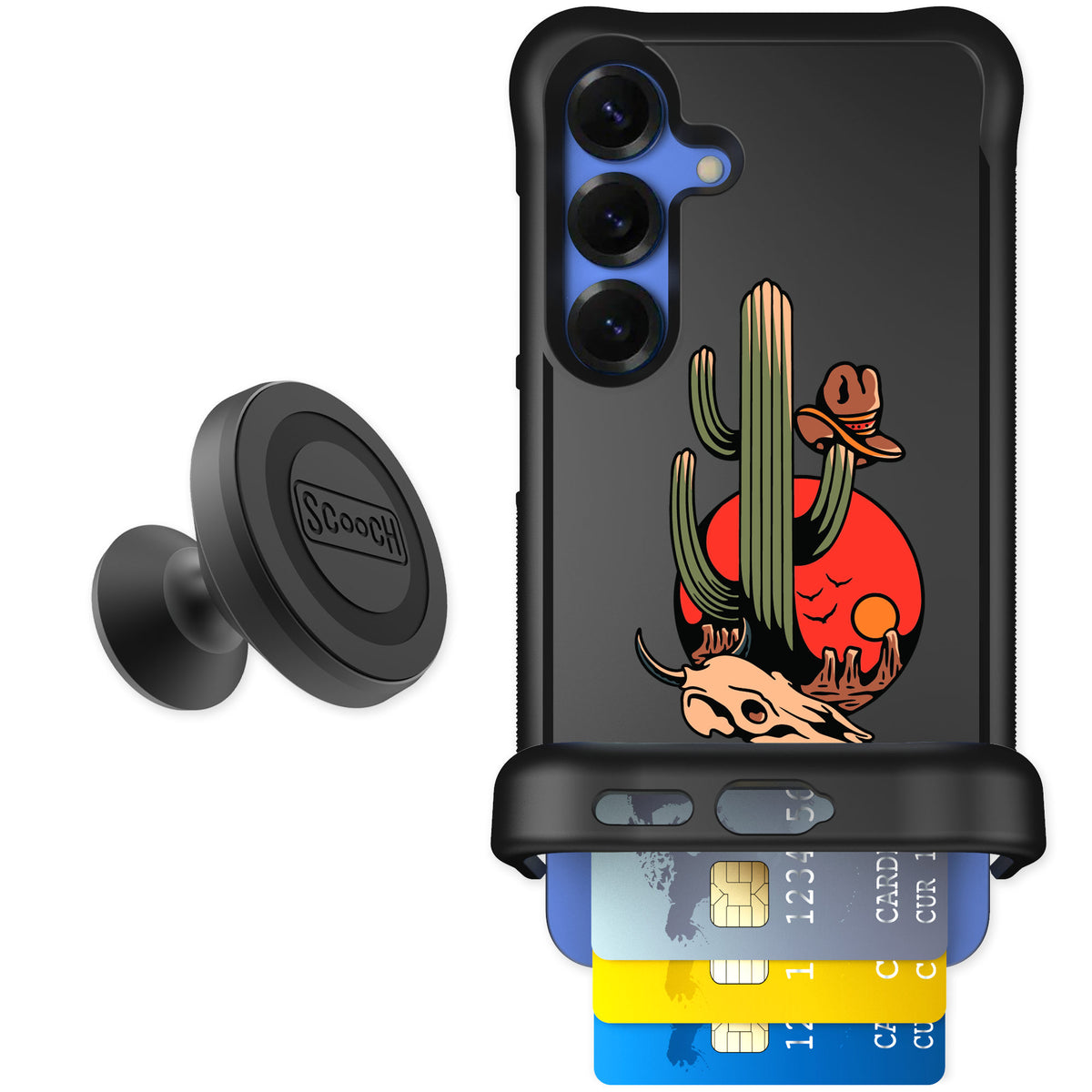 Scooch Wingmate Cactus Flash for Galaxy S25 — Starter Bundle
