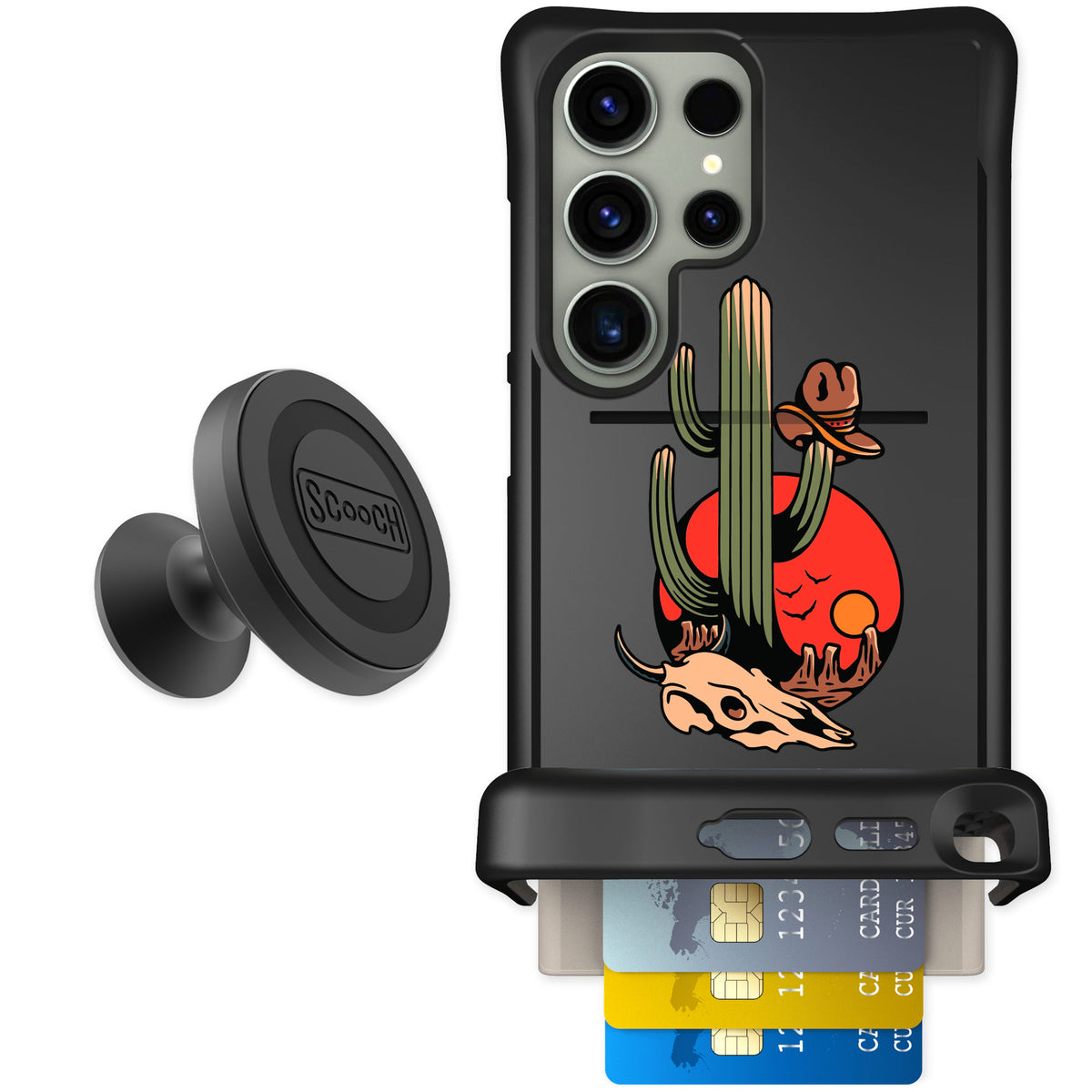 Scooch Wingmate Cactus Flash for Galaxy S24 Ultra — Starter Bundle