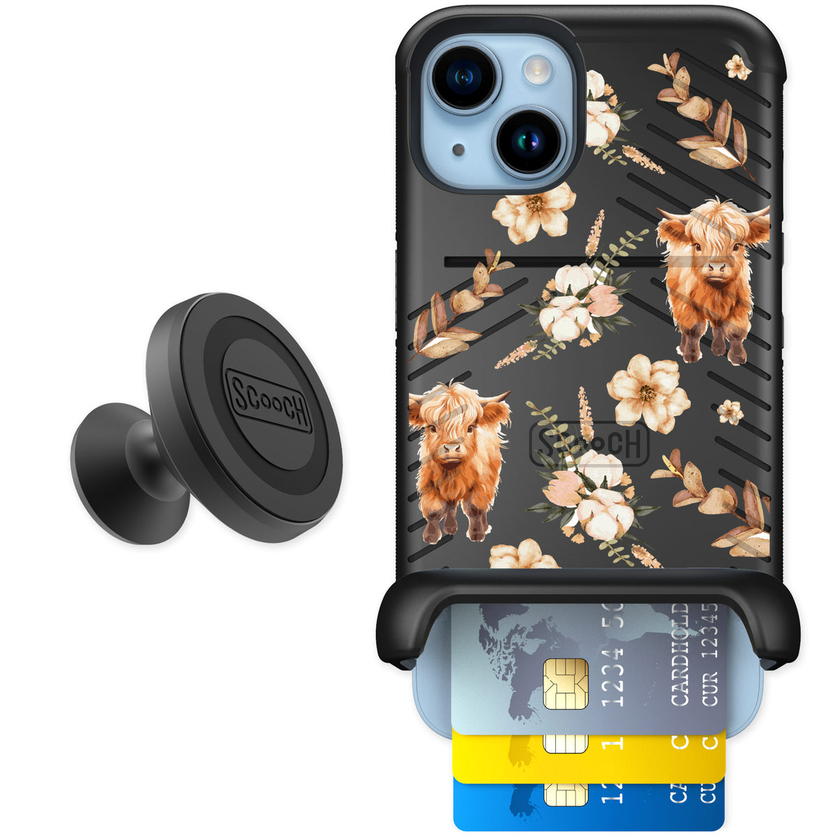Scooch Wingmate Baby Cow for iPhone 14 — Starter Bundle