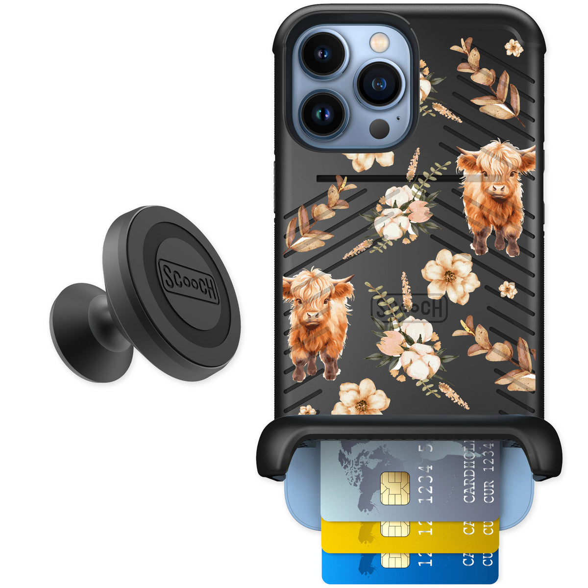 Scooch Wingmate Baby Cow for iPhone 13 Pro Max — Starter Bundle