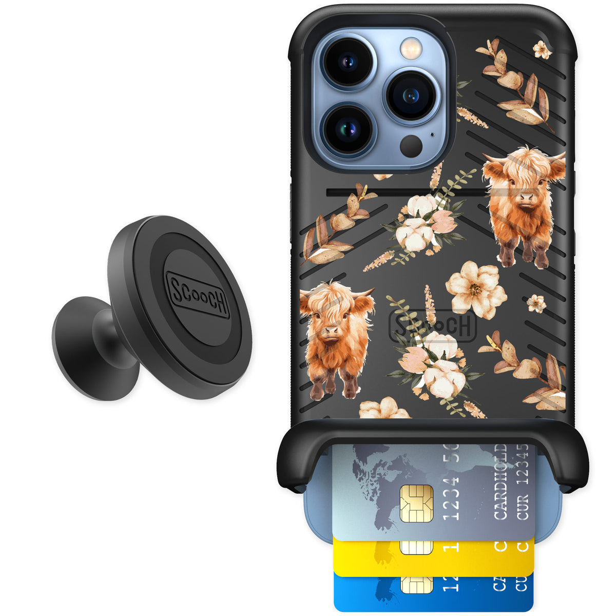 Scooch Wingmate Baby Cow for iPhone 13 Pro — Starter Bundle