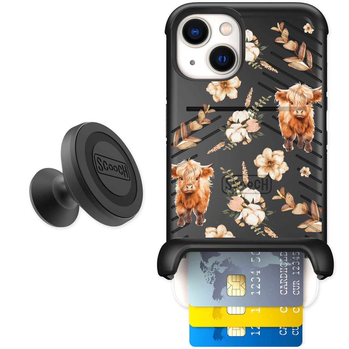 Scooch Wingmate Baby Cow for iPhone 13 — Starter Bundle