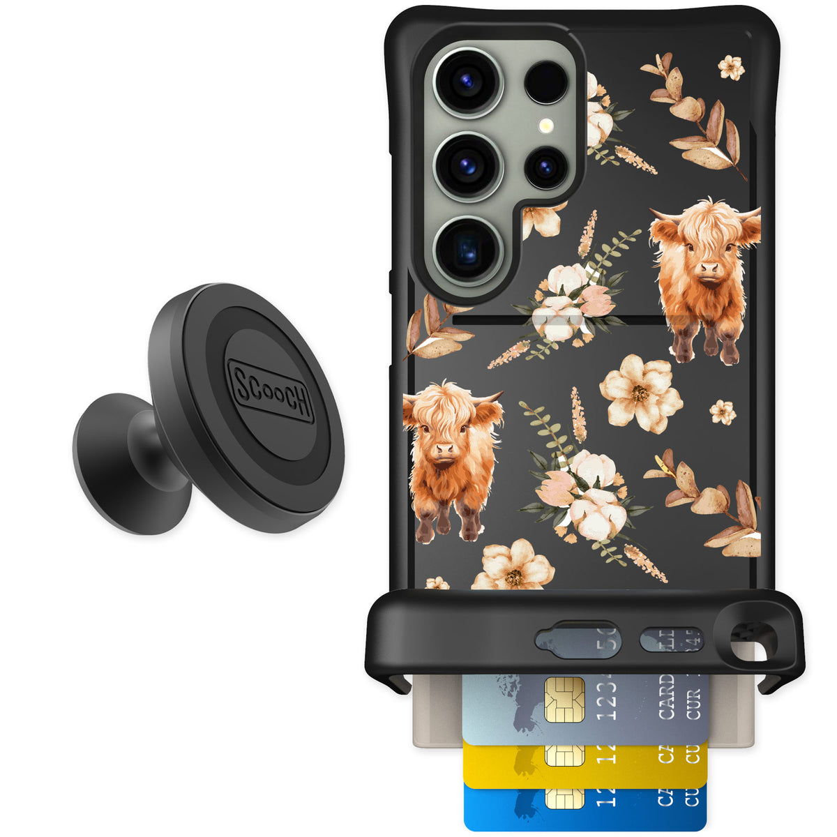Scooch Wingmate Baby Cow for Galaxy S24 Ultra — Starter Bundle