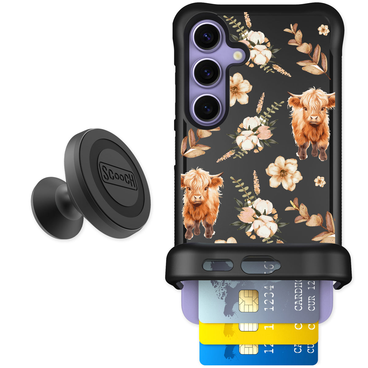 Scooch Wingmate Baby Cow for Galaxy S24 — Starter Bundle