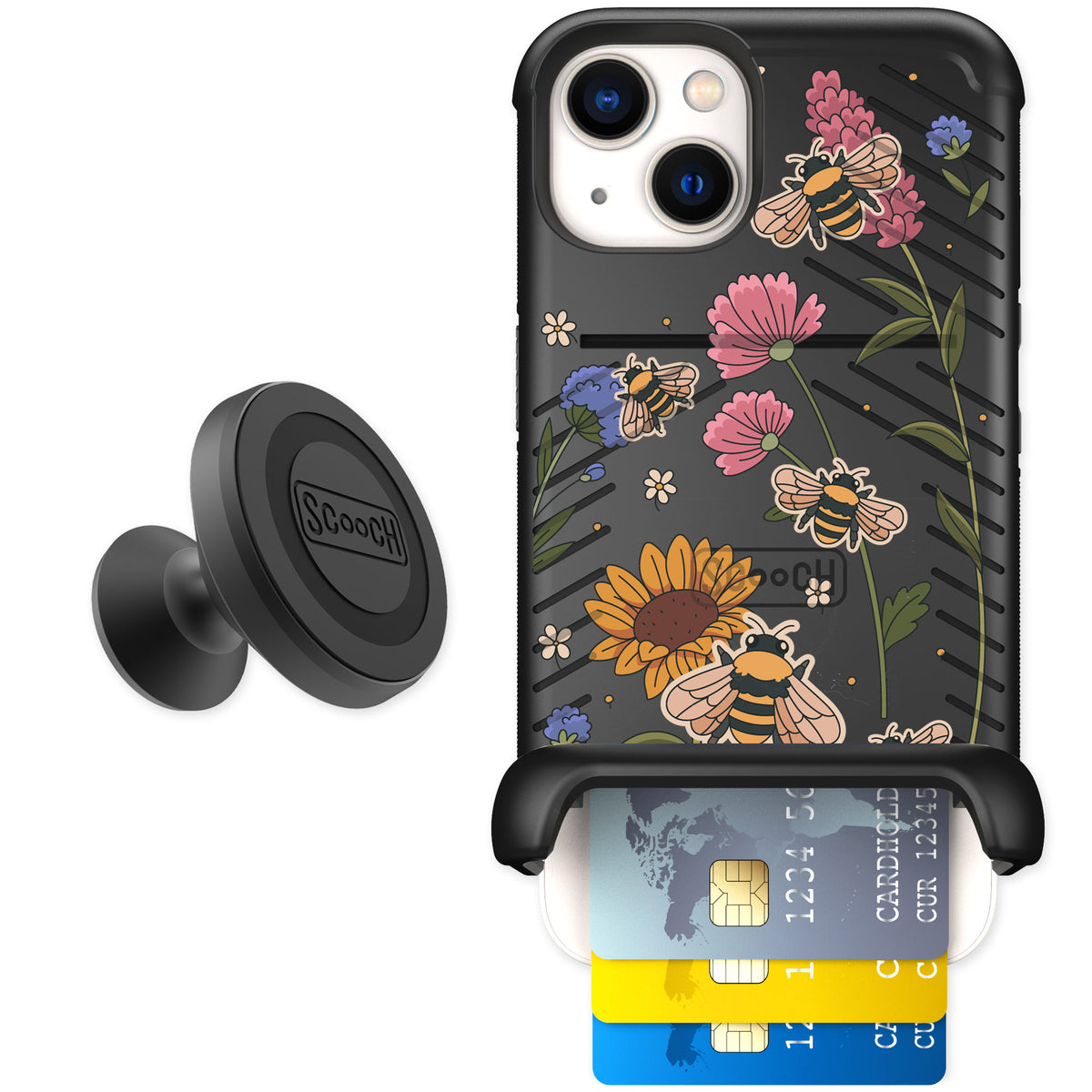 Scooch Wingmate Bee Happy for iPhone 13 — Starter Bundle