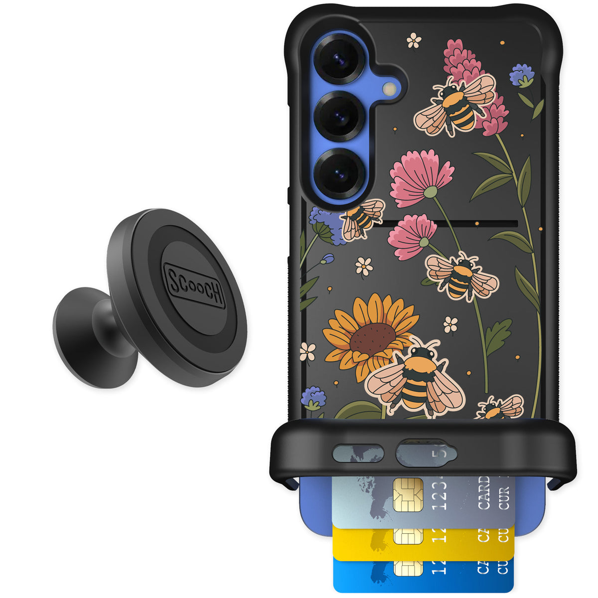 Scooch Wingmate Bee Happy for Galaxy S25+ — Starter Bundle
