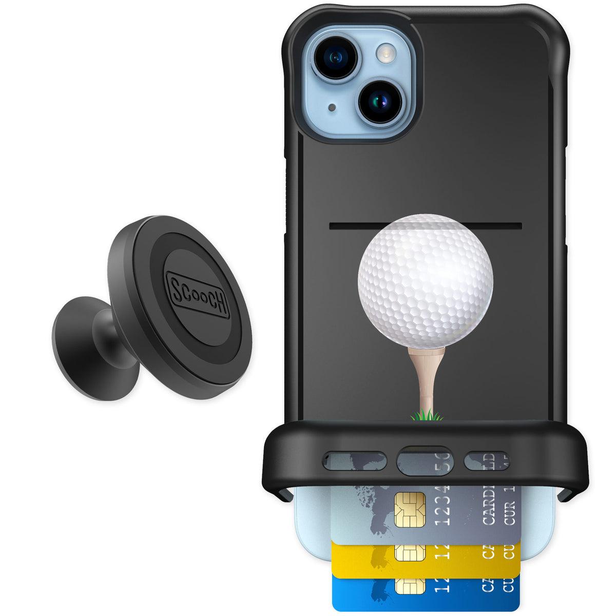 Scooch Wingmate Tee Time for iPhone 15 Plus — Starter Bundle