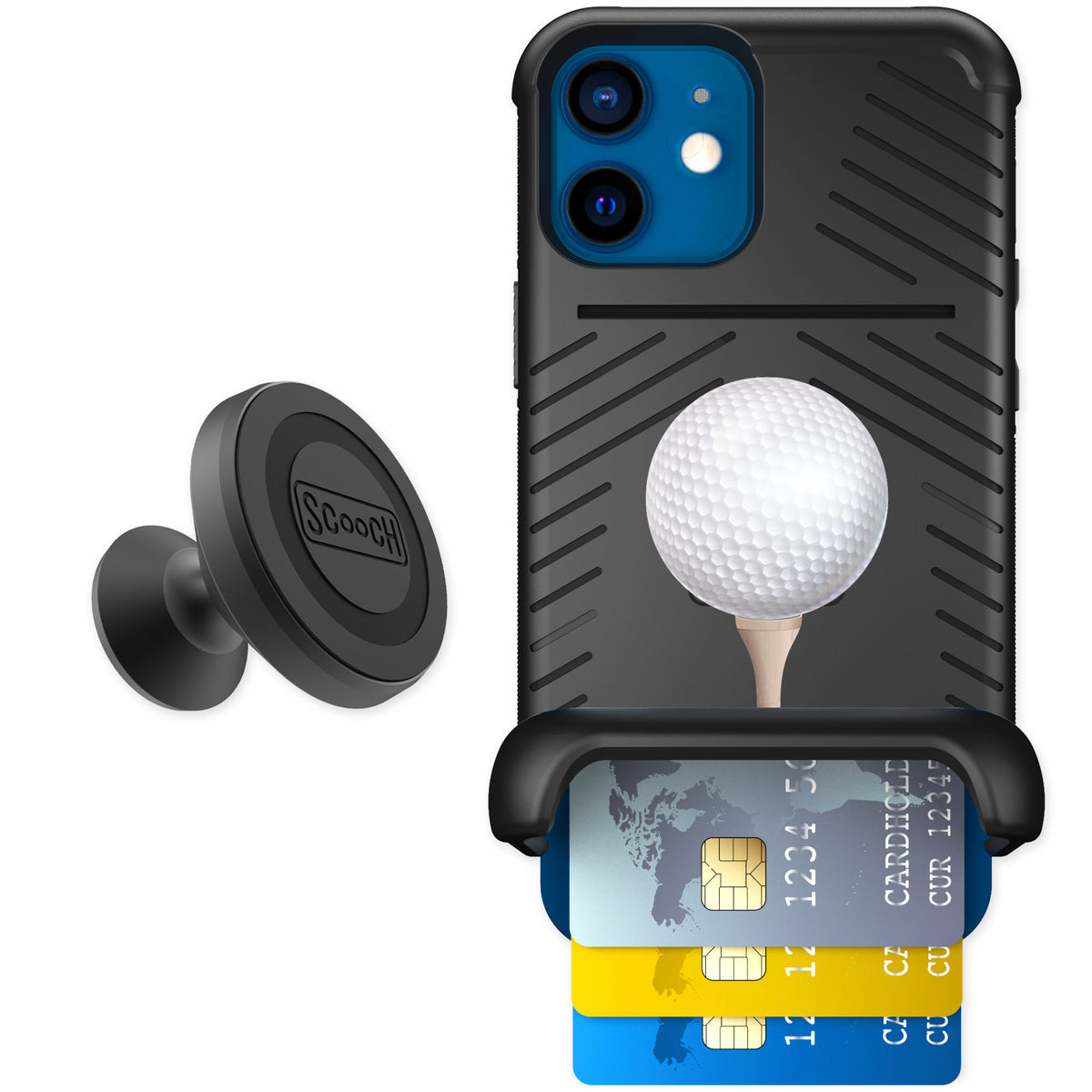 Scooch Wingmate Tee Time for iPhone 12 mini — Starter Bundle
