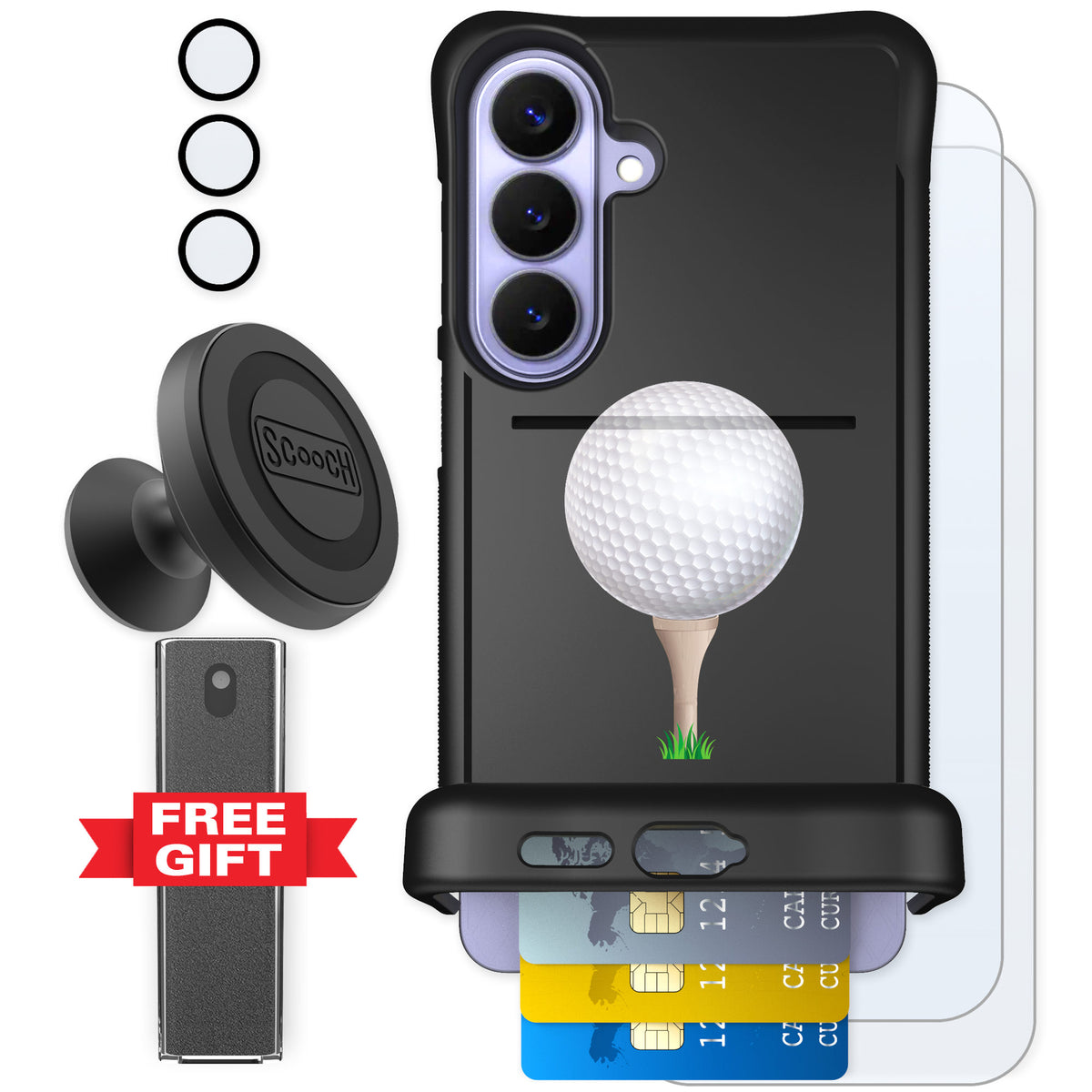 Scooch Wingmate Tee Time for Galaxy S26+ — Defender Bundle