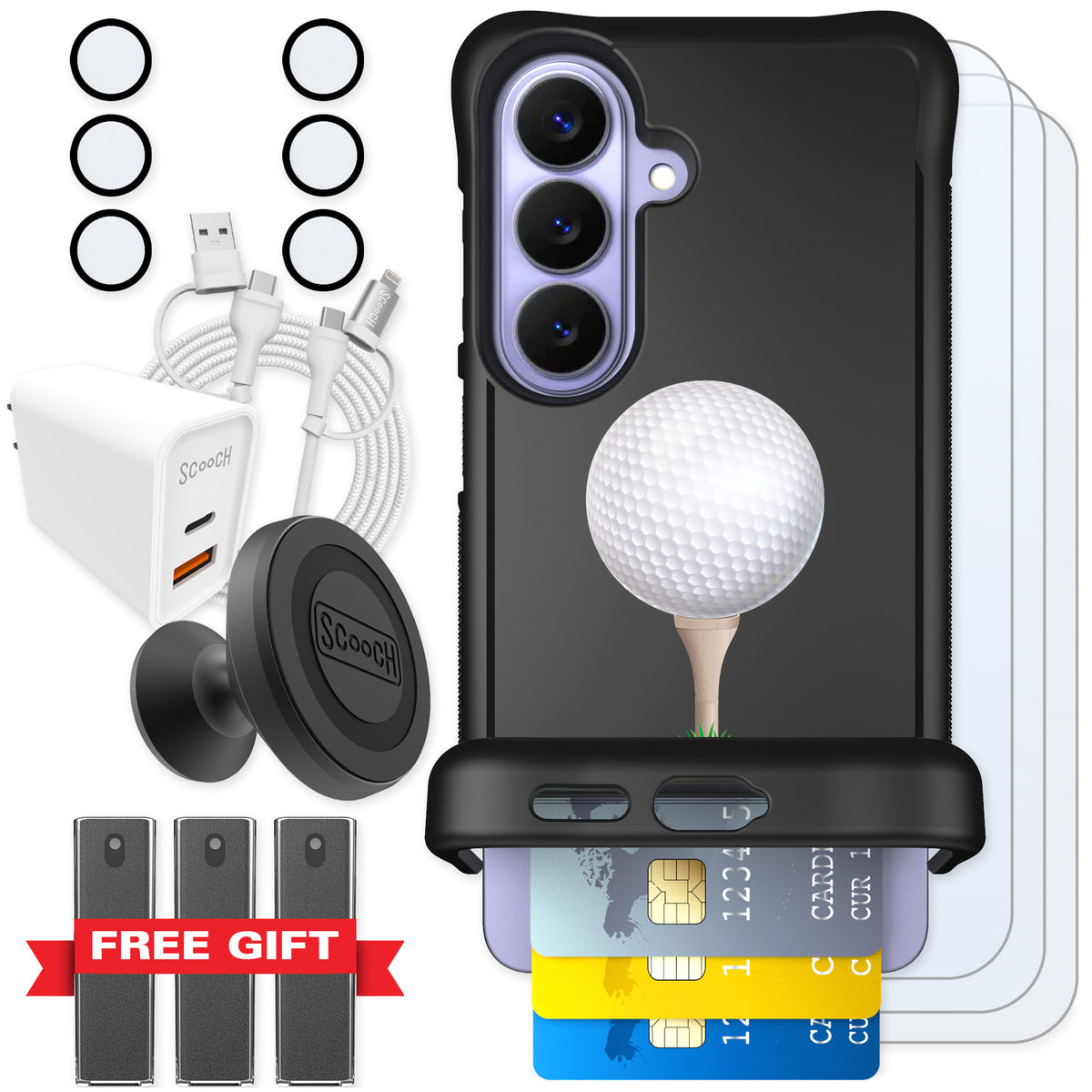 Scooch Wingmate Tee Time for Galaxy S26 — Ultimate Bundle
