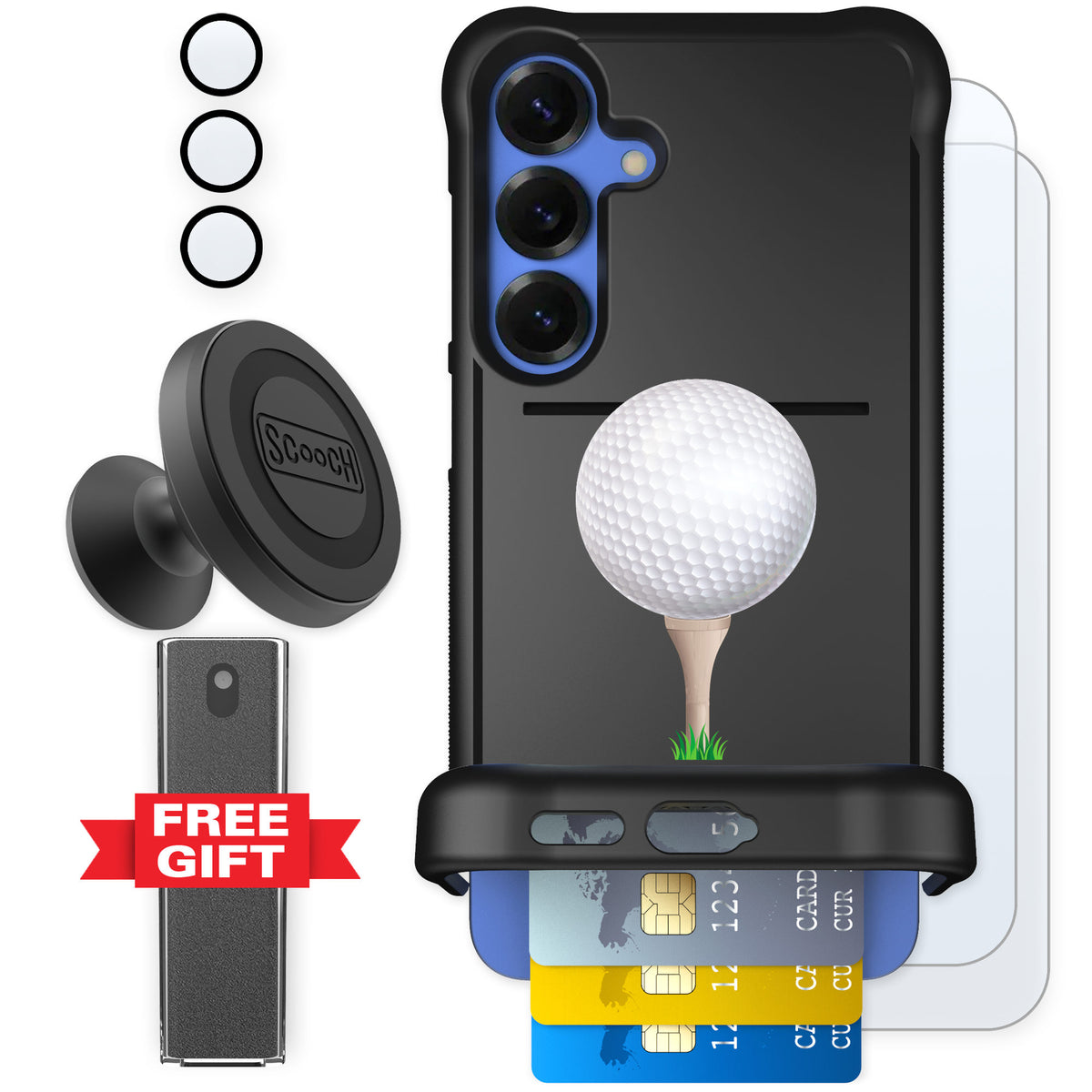 Scooch Wingmate Tee Time for Galaxy S25+ — Defender Bundle