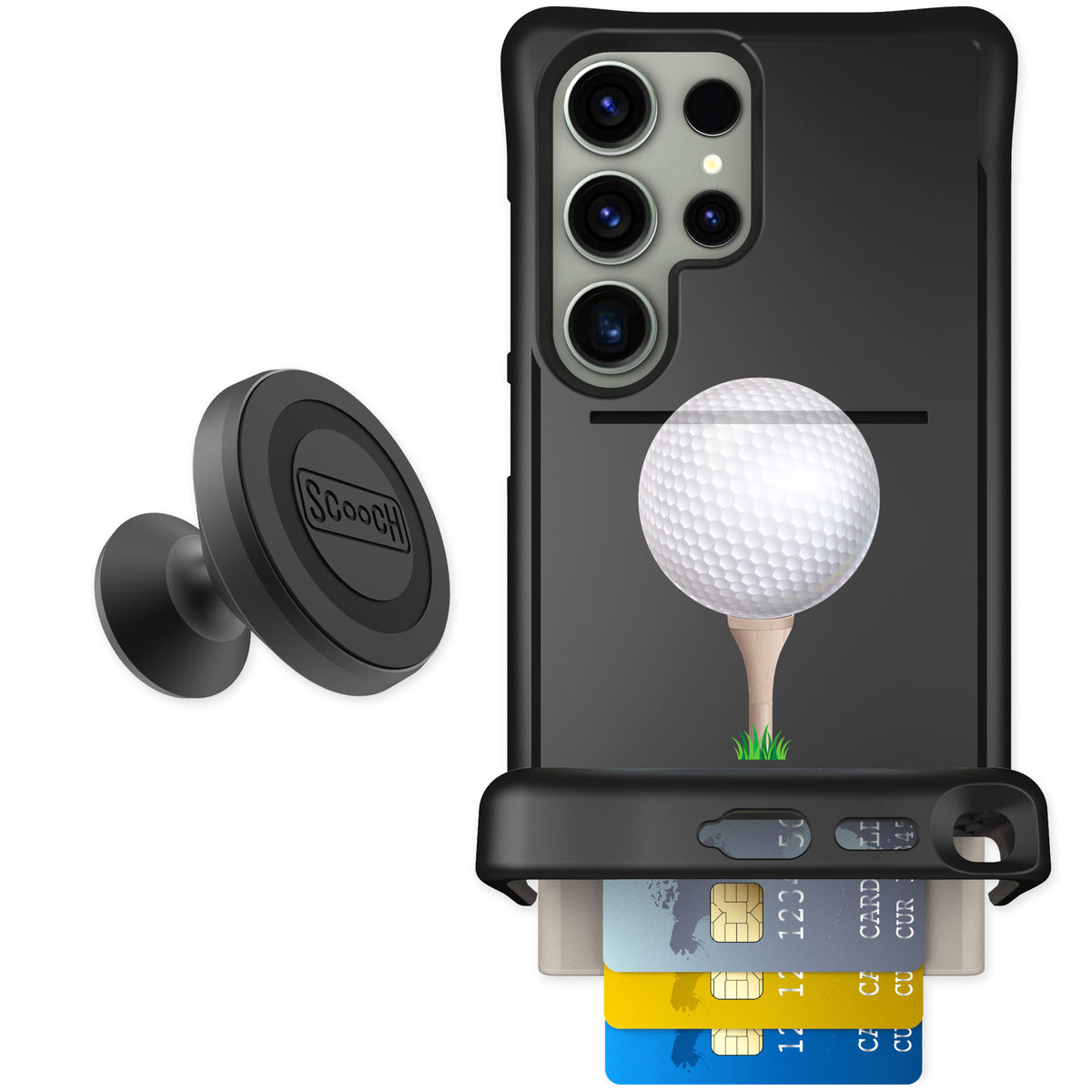 Scooch Wingmate Tee Time for Galaxy S24 Ultra — Starter Bundle