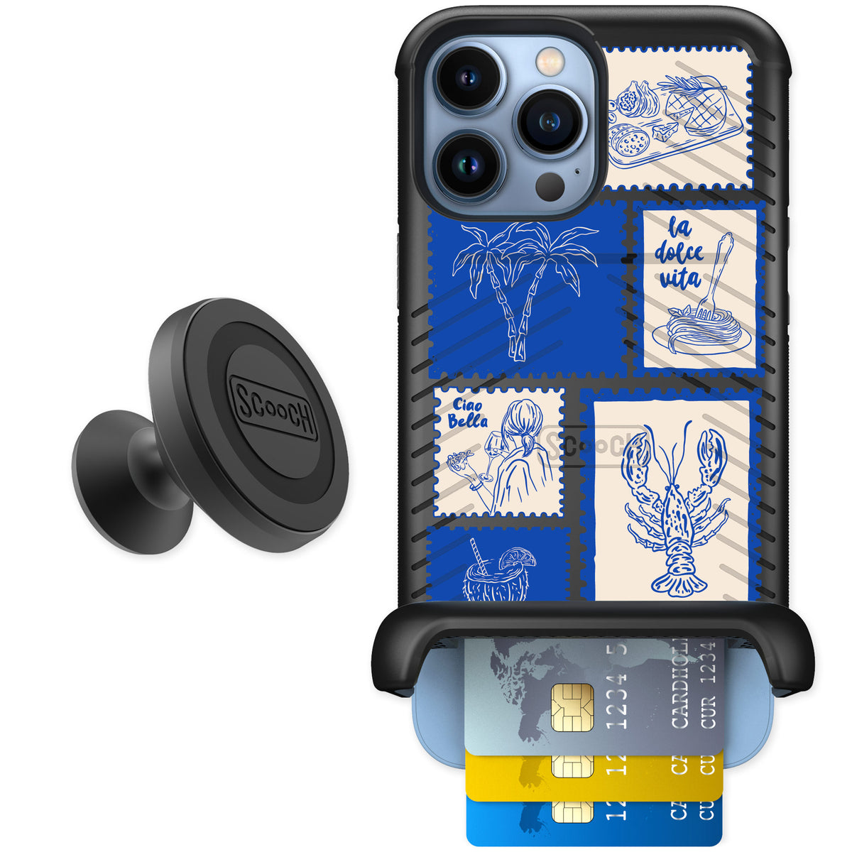 Scooch Wingmate Euro Summer for iPhone 13 Pro Max — Starter Bundle