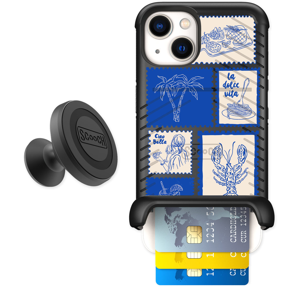 Scooch Wingmate Euro Summer for iPhone 13 — Starter Bundle