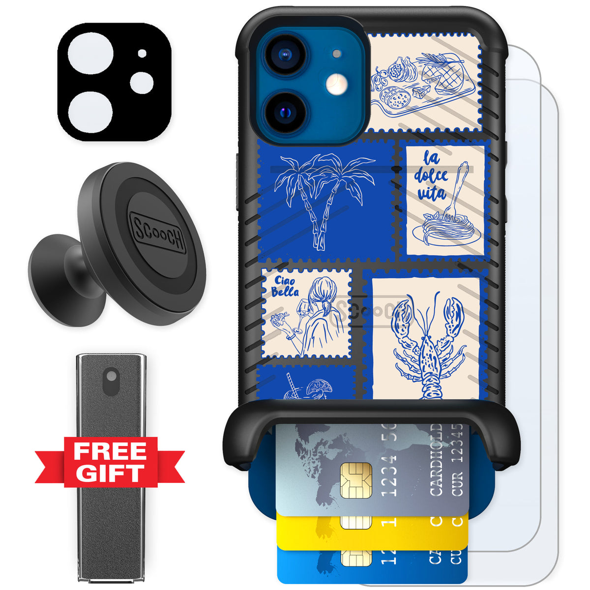 Scooch Wingmate Euro Summer for iPhone 12 — Defender Bundle
