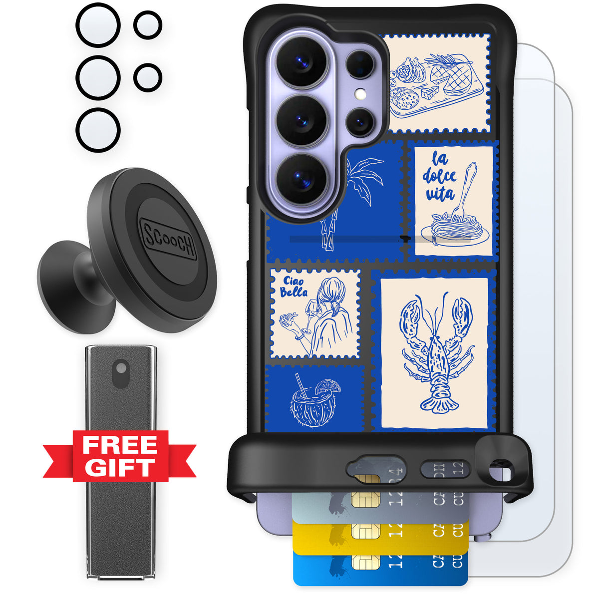 Scooch Wingmate Euro Summer for Galaxy S26 Ultra — Defender Bundle