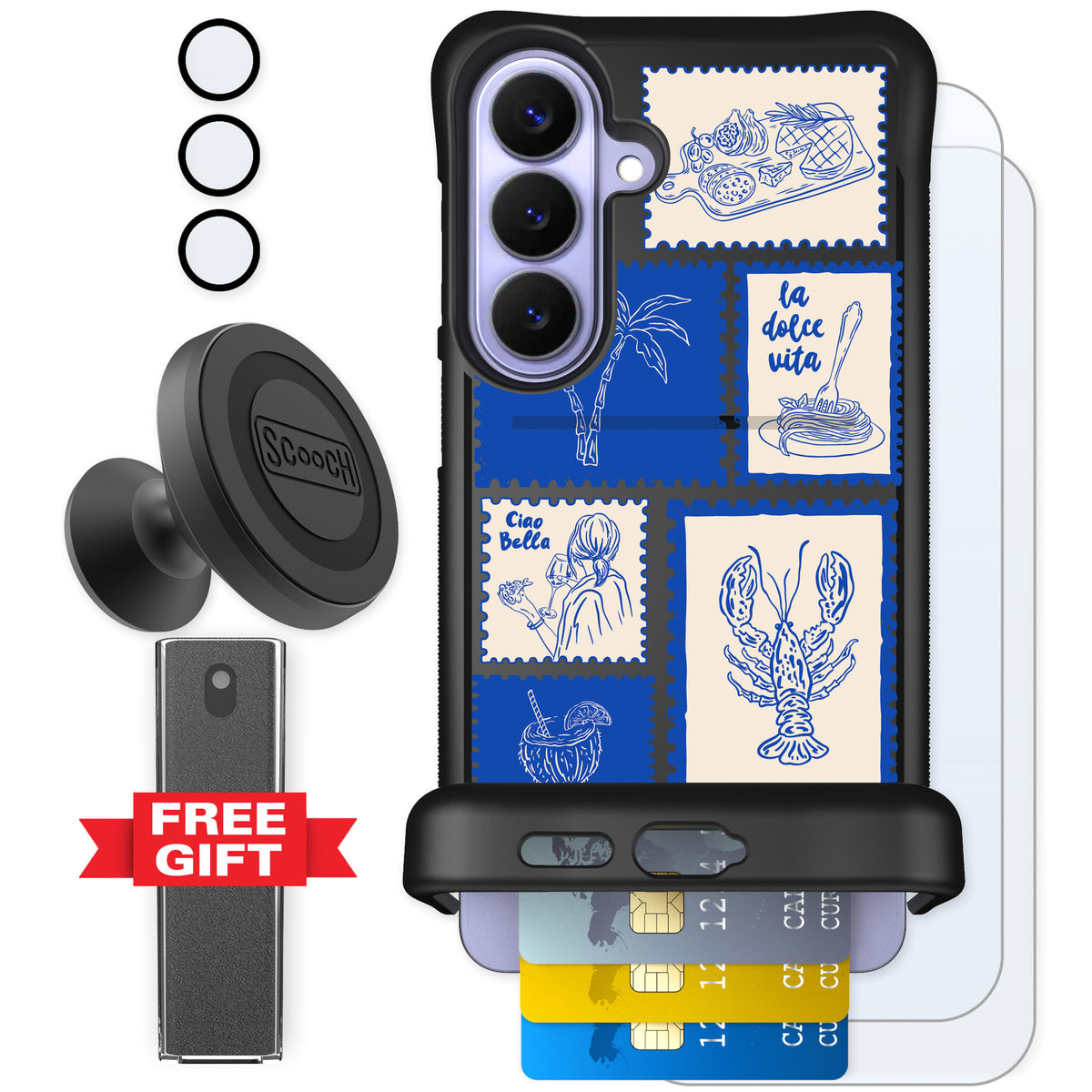 Scooch Wingmate Euro Summer for Galaxy S26+ — Defender Bundle