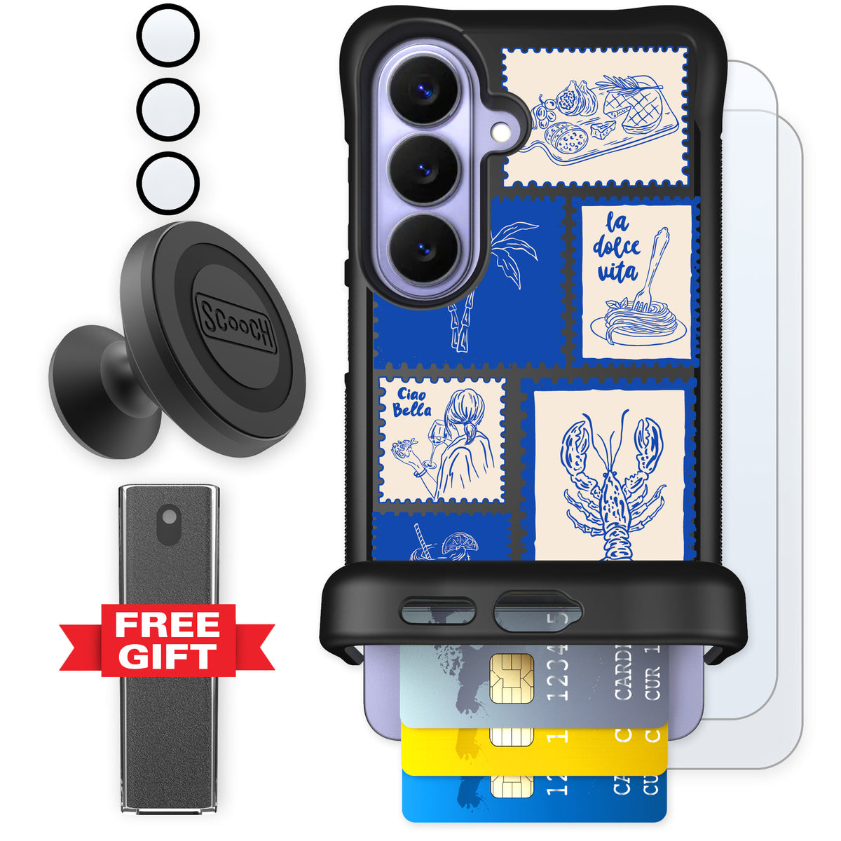 Scooch Wingmate Euro Summer for Galaxy S26 — Defender Bundle