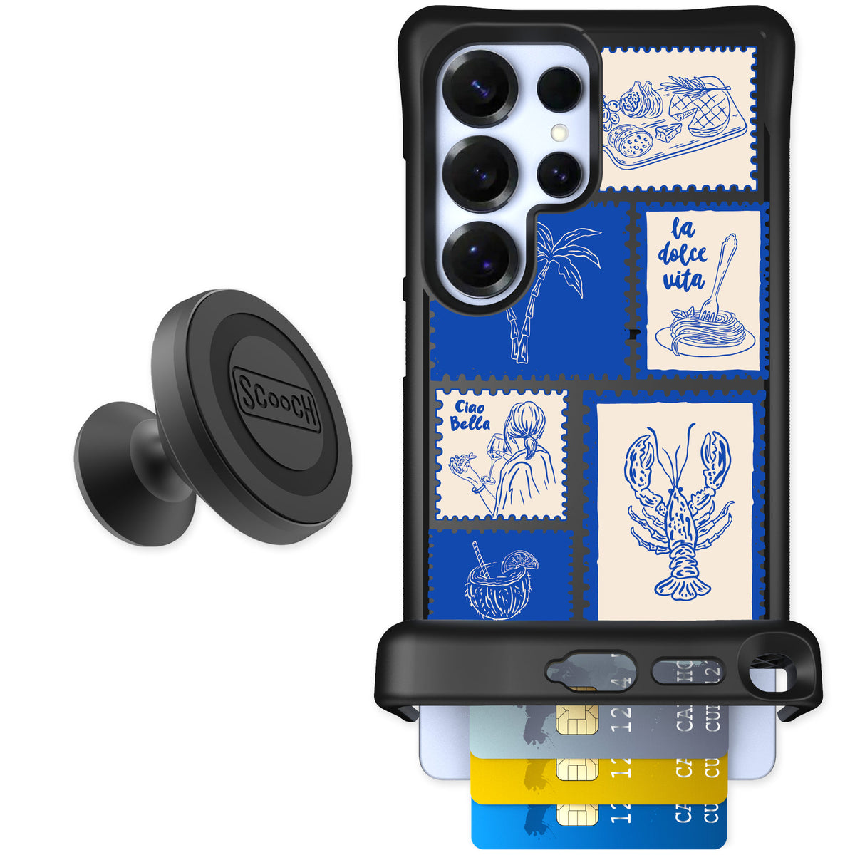 Scooch Wingmate Euro Summer for Galaxy S25 Ultra — Starter Bundle