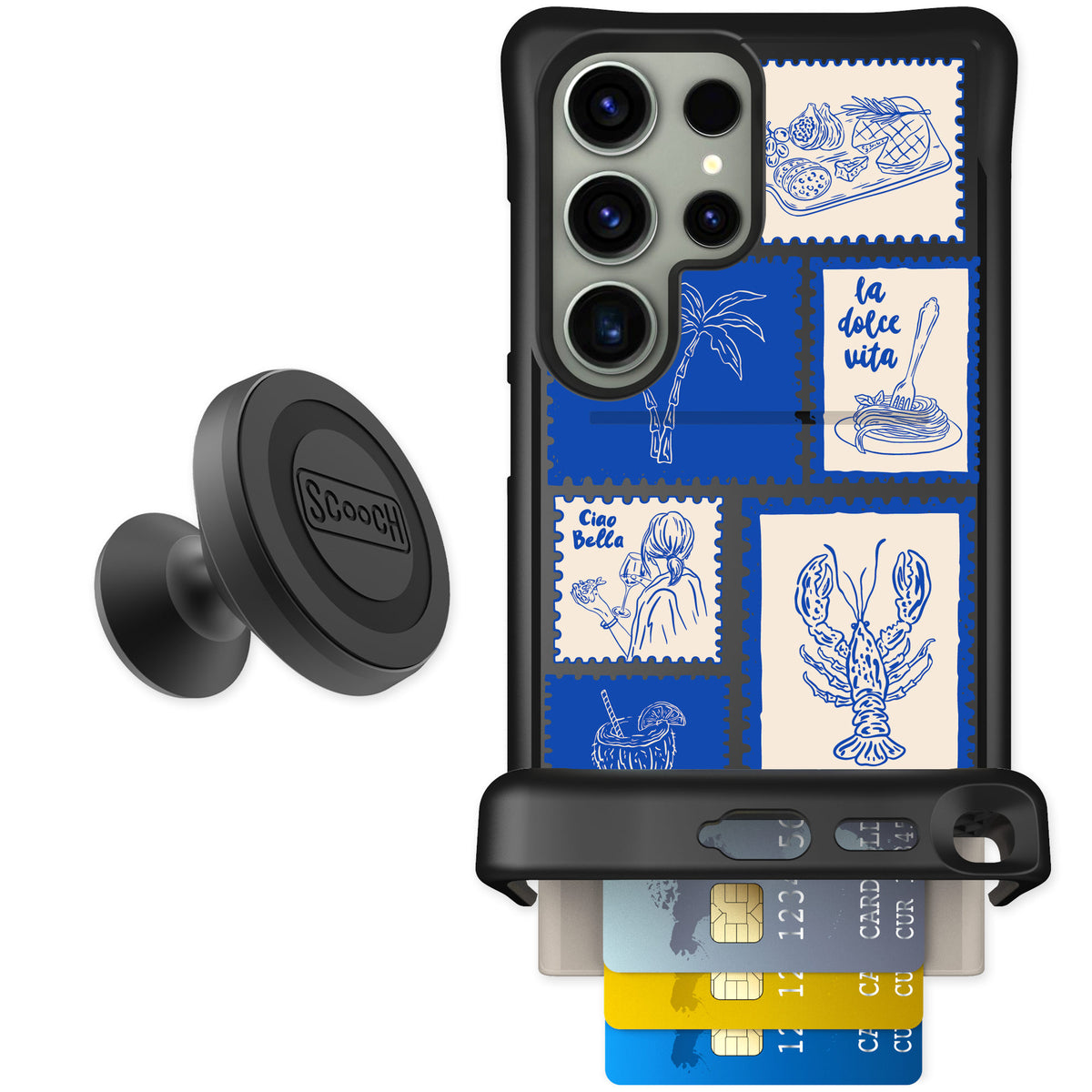 Scooch Wingmate Euro Summer for Galaxy S24 Ultra — Starter Bundle