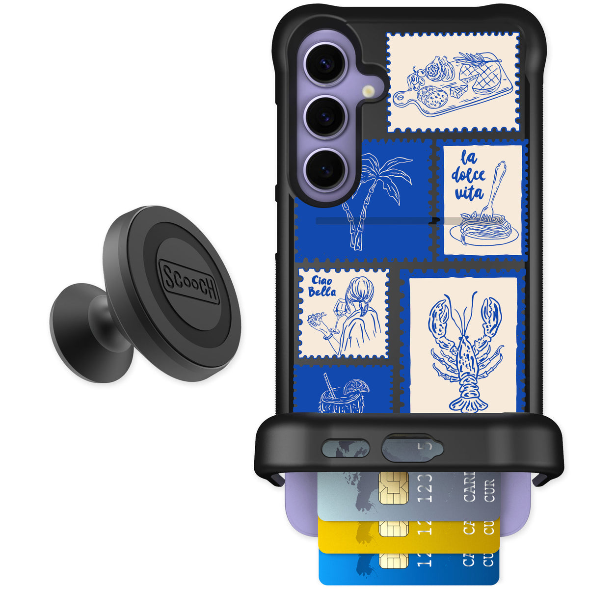 Scooch Wingmate Euro Summer for Galaxy S24+ — Starter Bundle