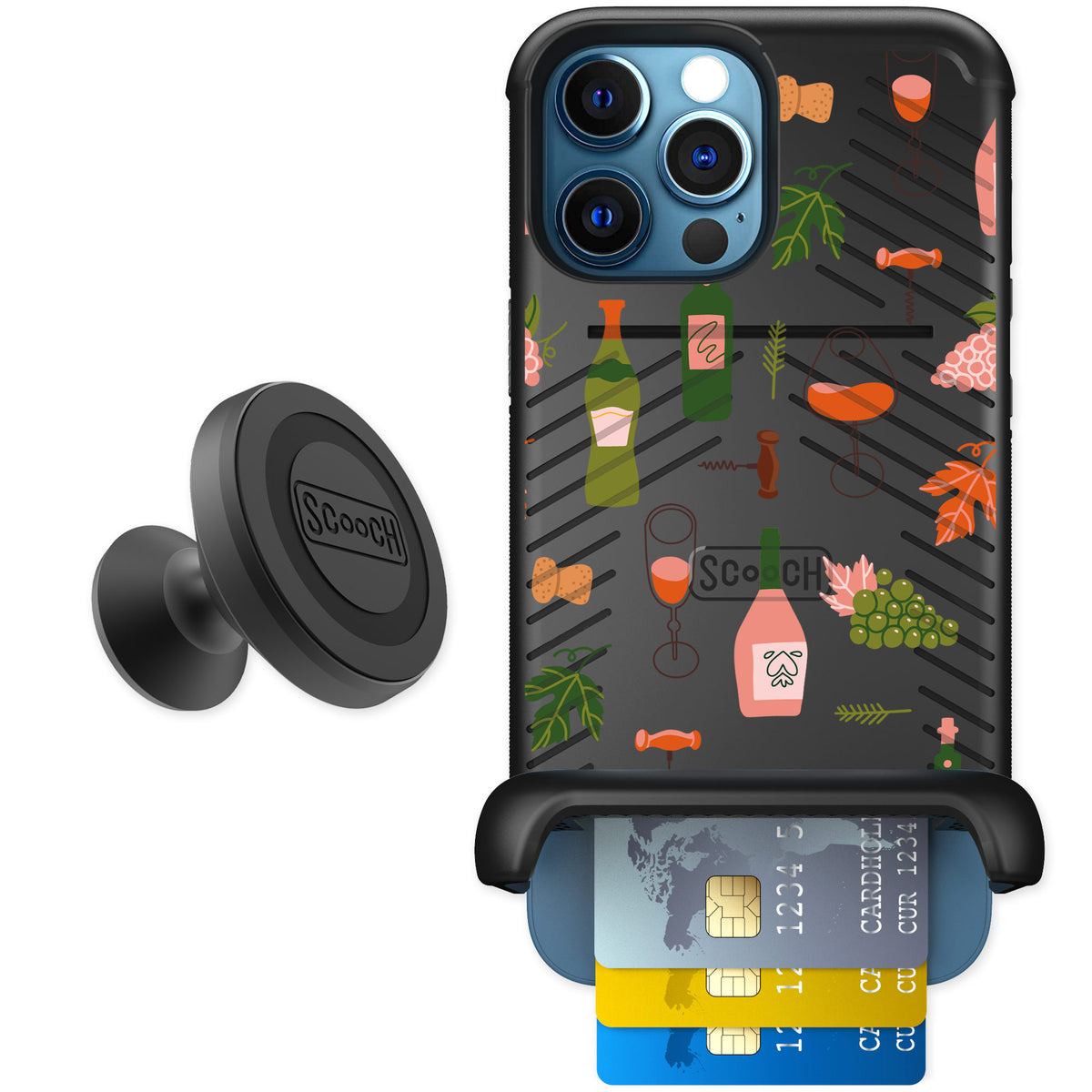 Scooch Wingmate Vino Vibes for iPhone 12 Pro — Starter Bundle