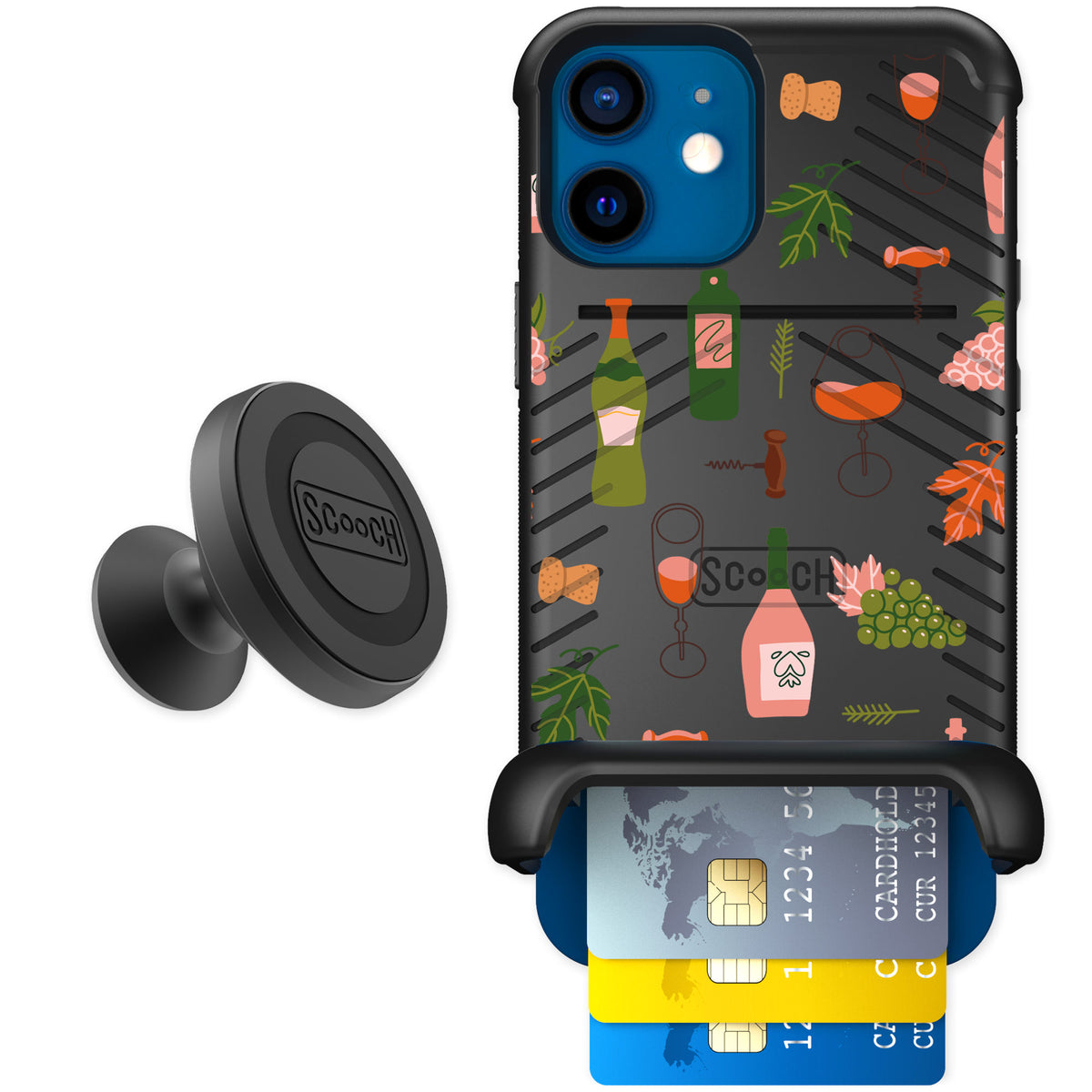 Scooch Wingmate Vino Vibes for iPhone 12 — Starter Bundle